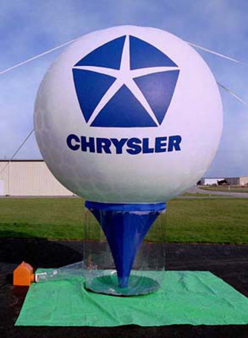 Sports Related Inflatables chrysler golf ball